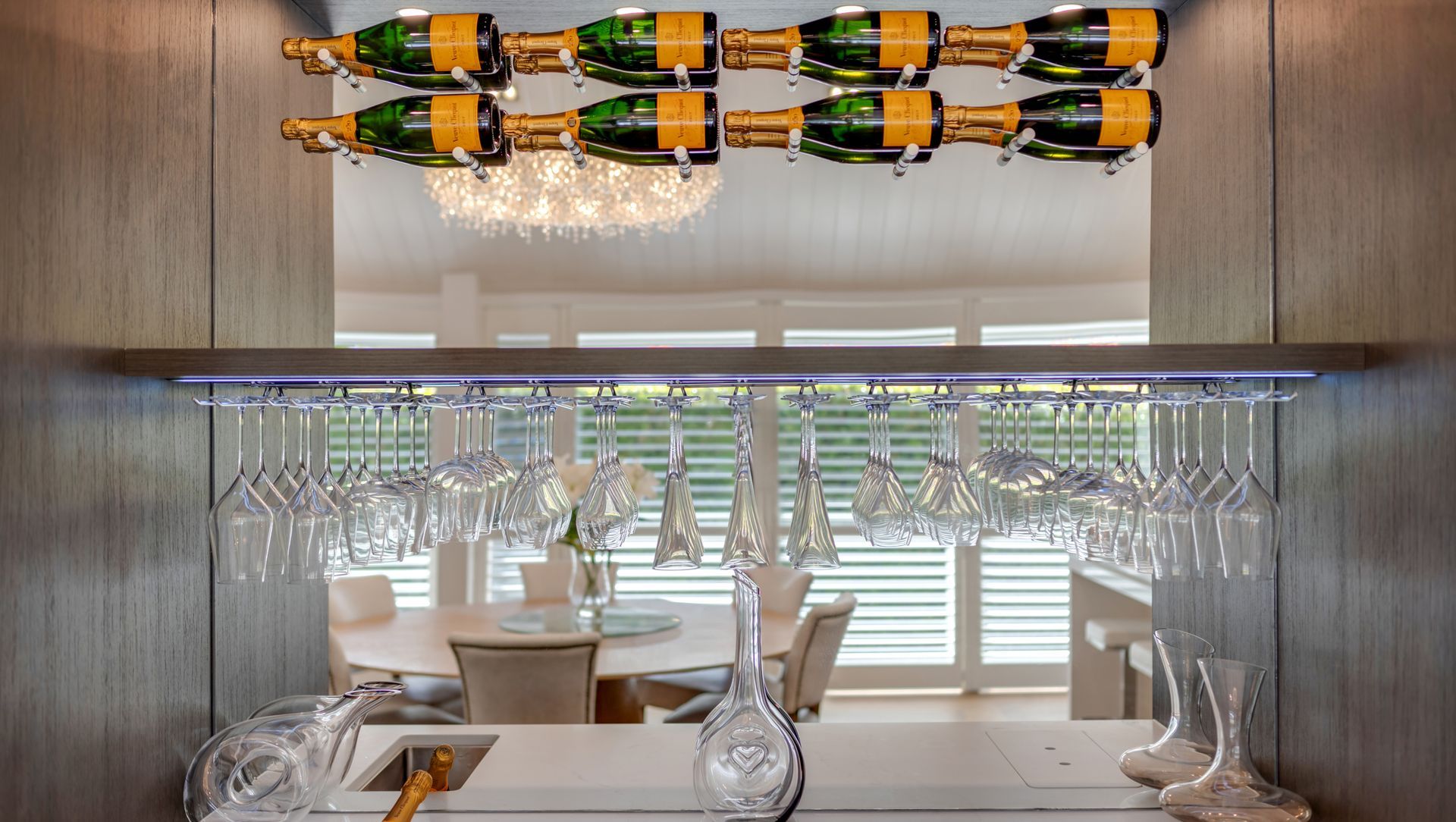 This one’s a bit different from your standard kitchen or bathroom. Built for bubbles, good times, and serious style.