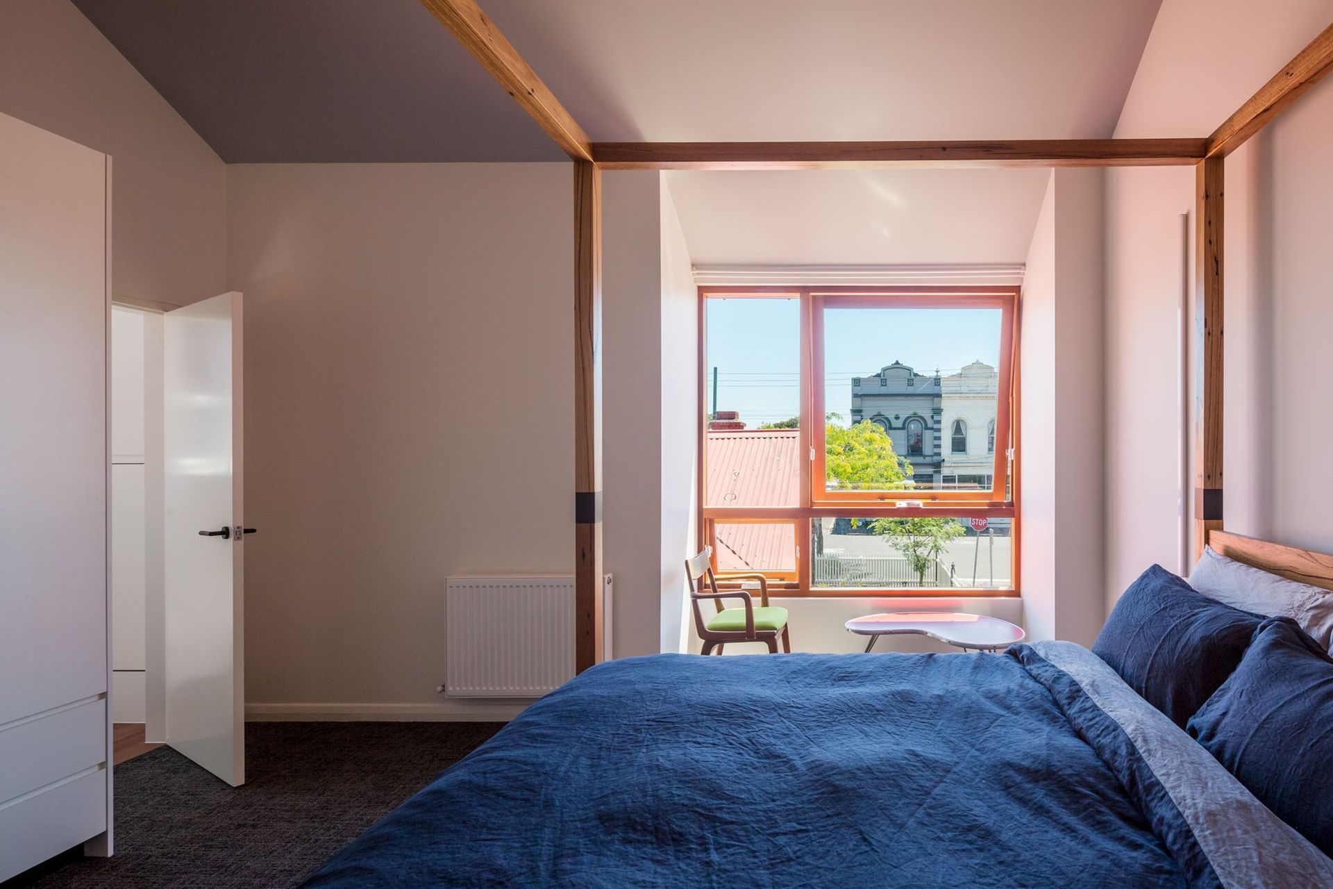 New master bedroom with bay window