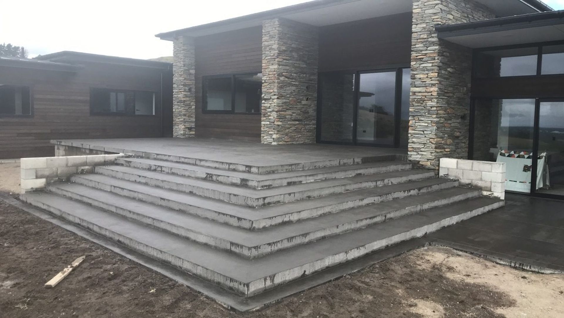 Decorative Exterior Concrete banner