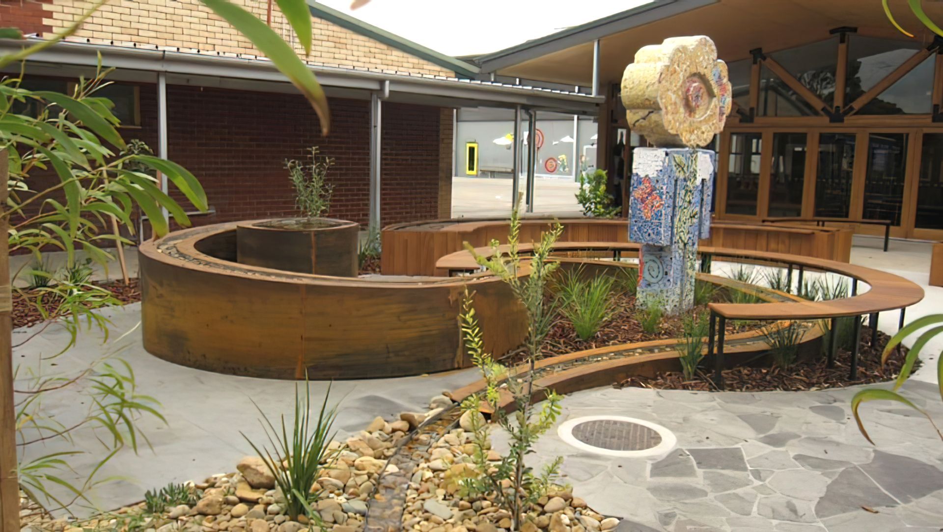 School STEAM garden banner