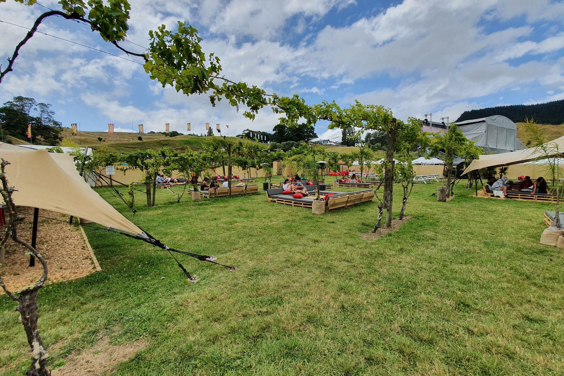 Rhythm & Vines VIP section