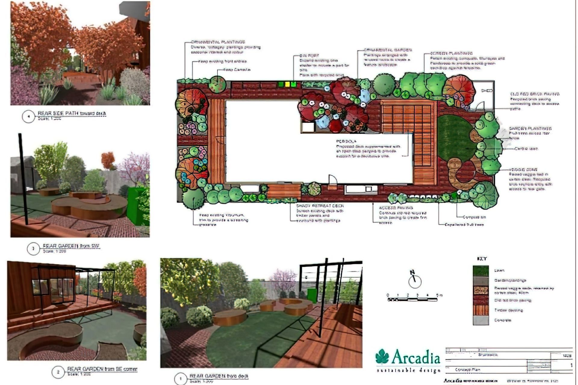 After consultation, a Concept plan was prepared to help home owners to visualise how a new garden design might work