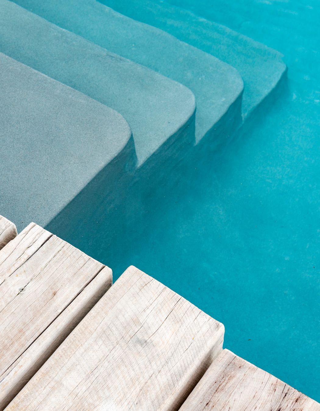 The decking is very special, having been custom milled from the old Hobson Wharf in Auckland, each piece weighing in a 200kg each