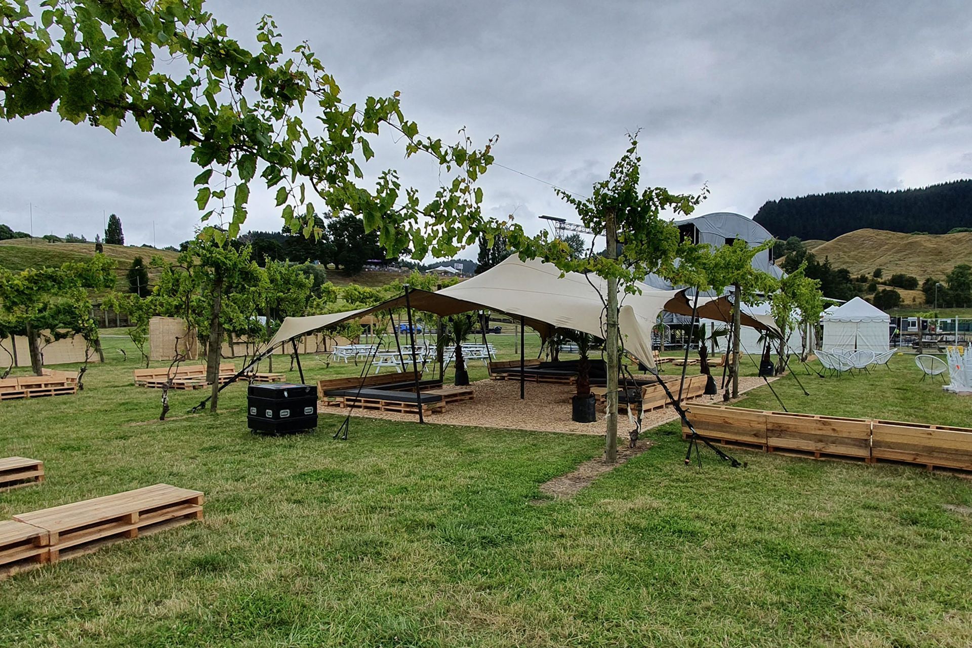 Rhythm & Vines VIP section