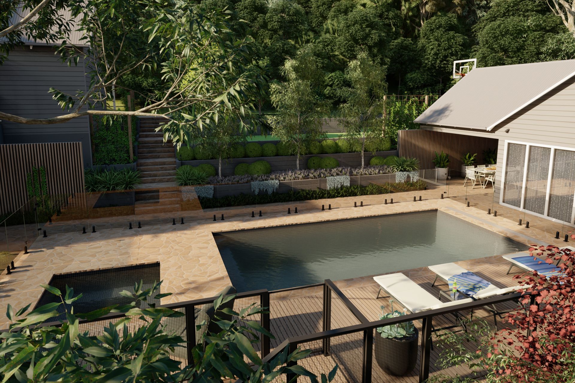 3D Renders: Anthony Scott | Garden design