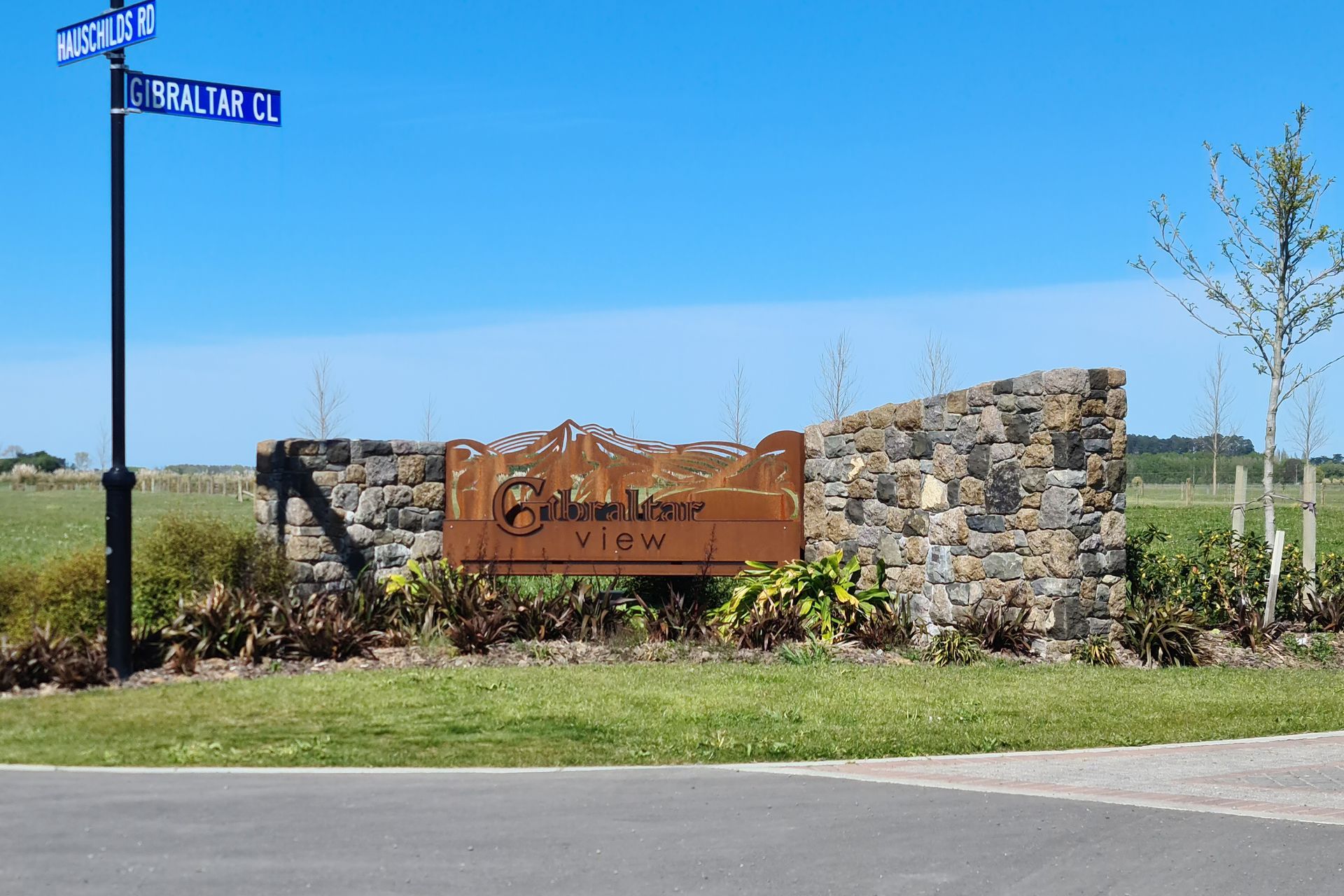 Corten Steel Sign