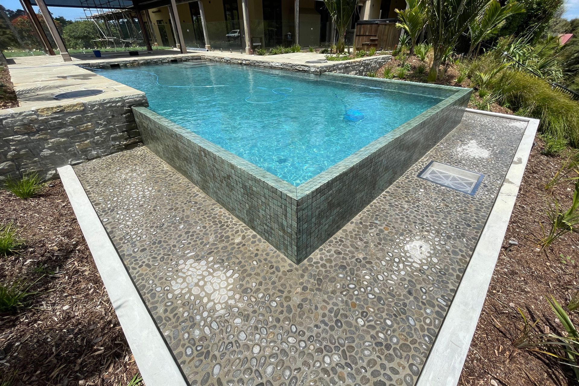 Bali Sakumbi Tiles are a beautiful feature of this pool