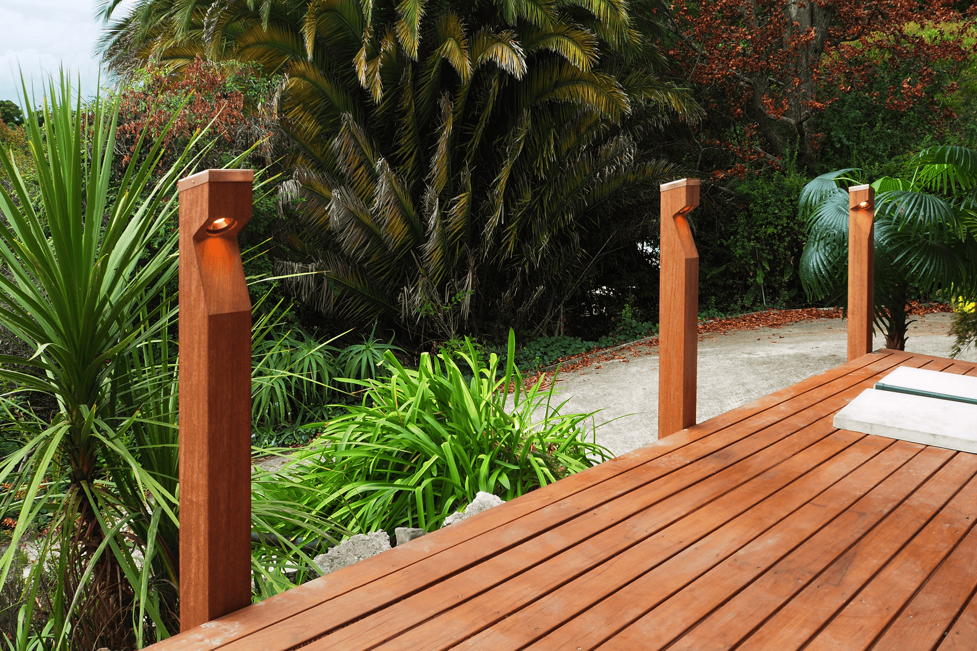 A new range of beautiful hardwood Bollards by Switch Lighting