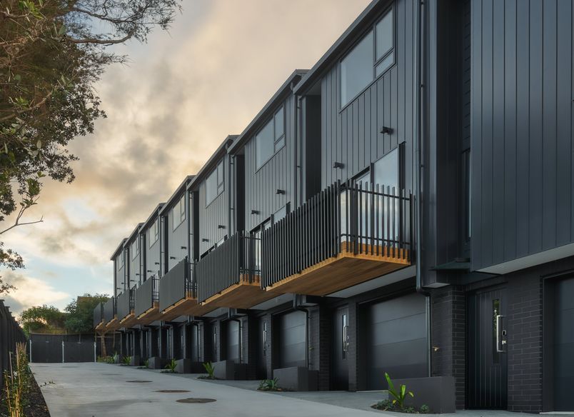 8 Terraced House Development on a Complex Site