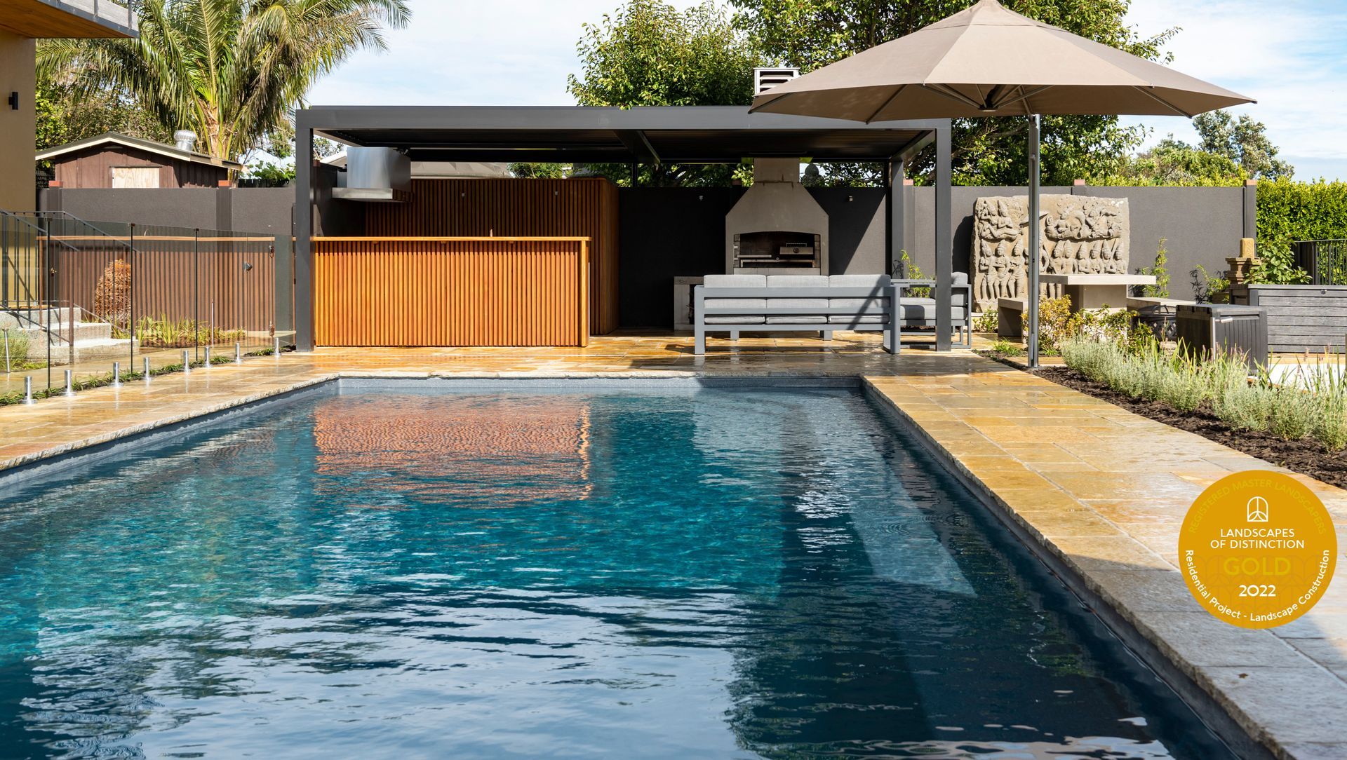Entertainment Area and Pool for Pollock Luxury Estate  banner