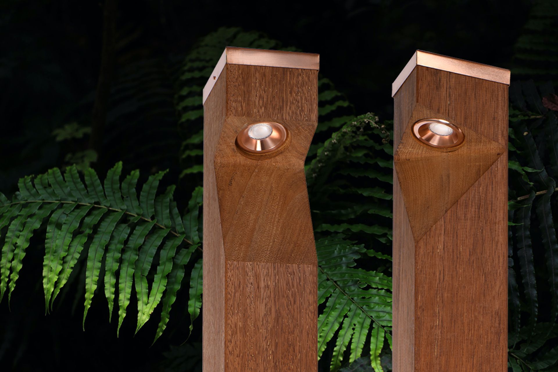A new range of beautiful hardwood Bollards by Switch Lighting