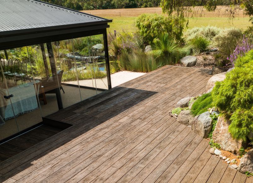 Australian Native Landscape Design featuring Vintage Decking