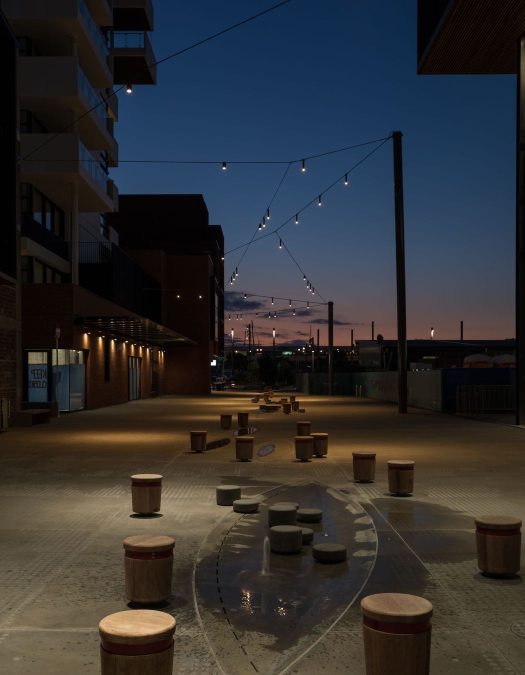 Tiramarama Way Catenary Wire Lighting