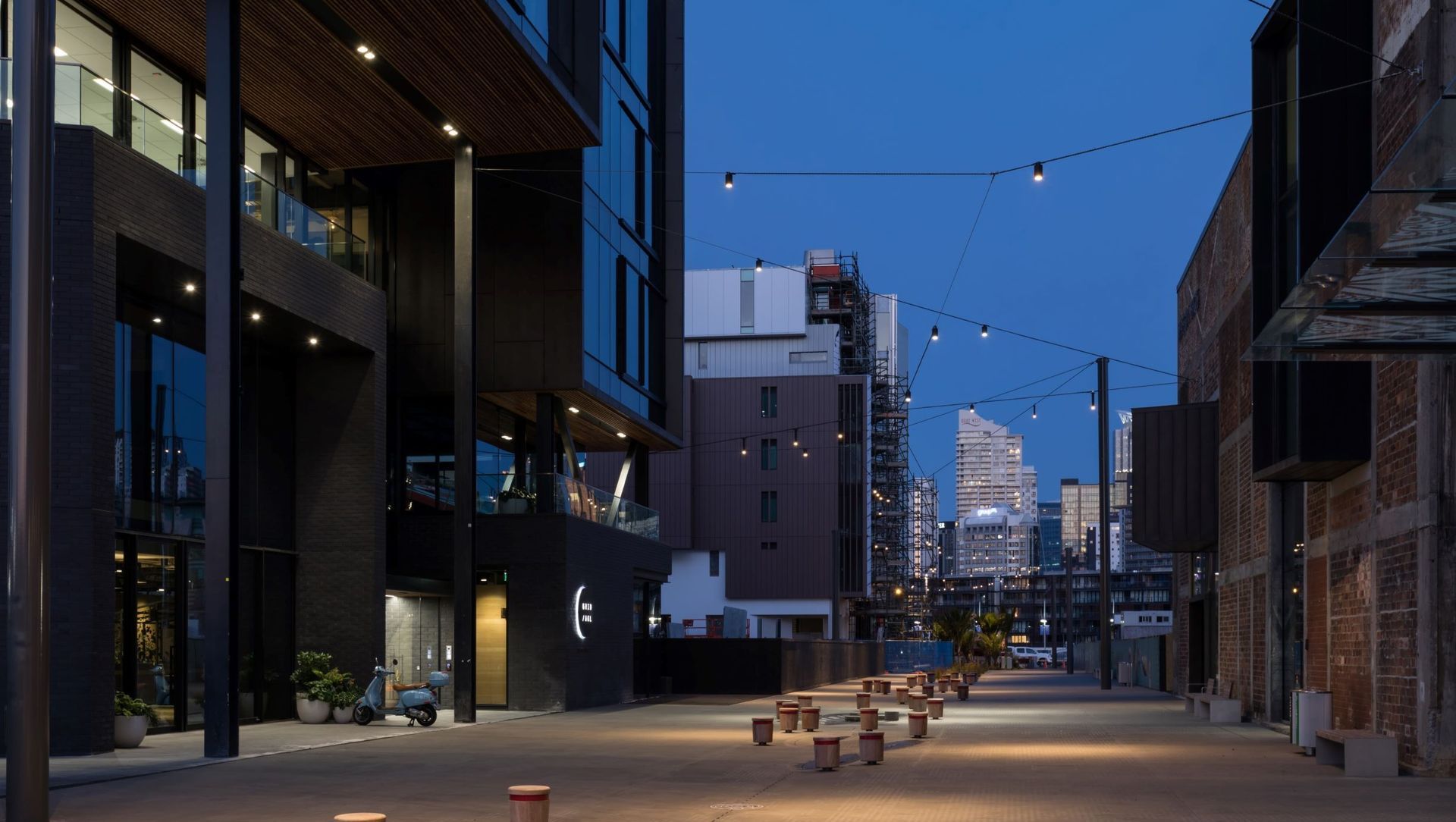 Tiramarama Way Catenary Wire Lighting banner