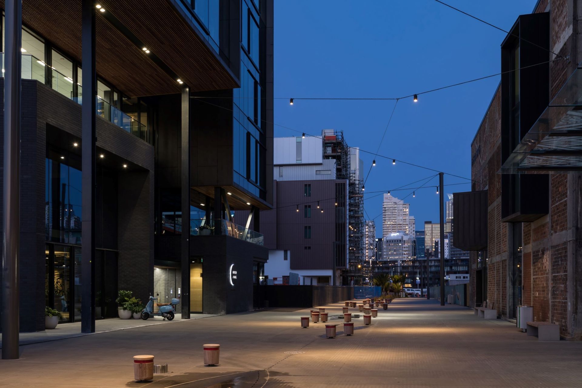 Tiramarama Way Catenary Wire Lighting