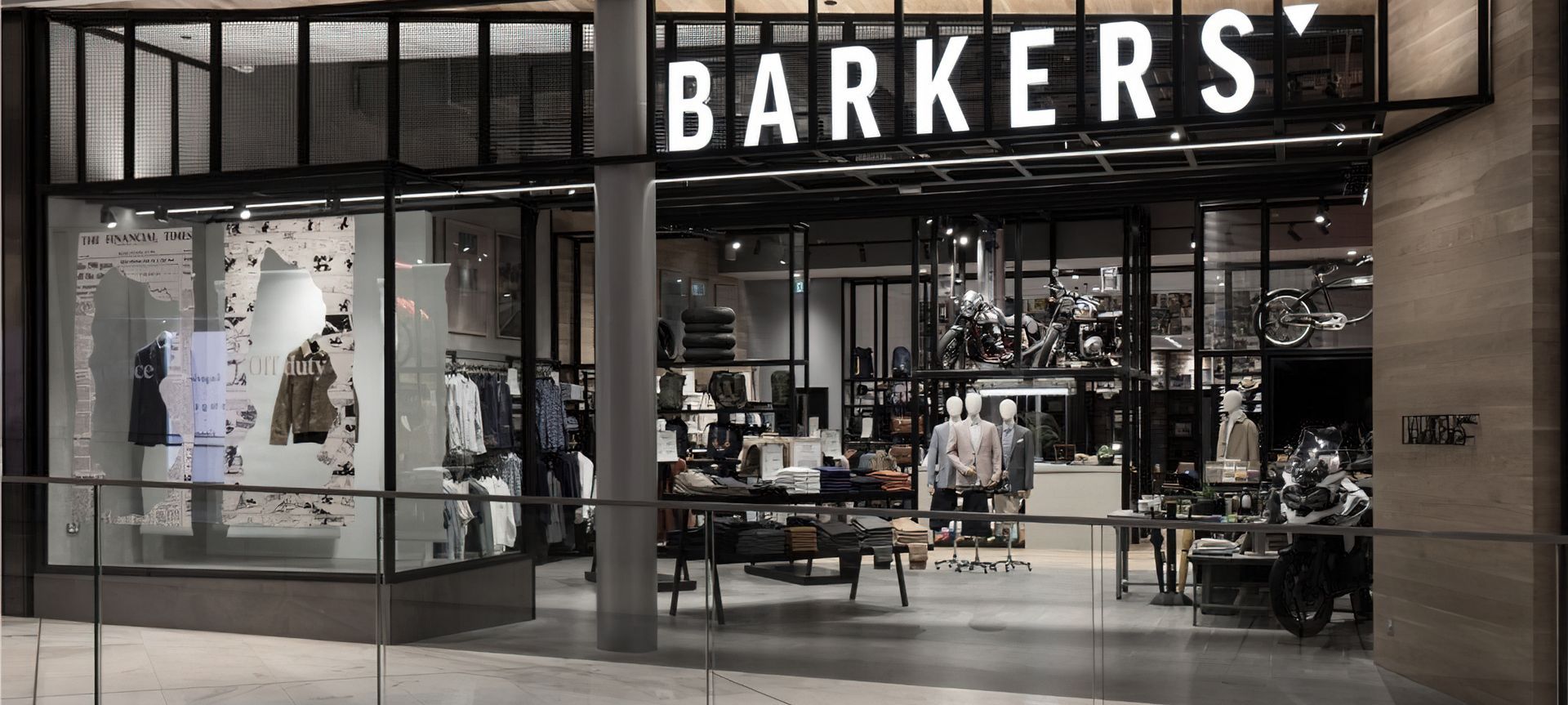 Barkers Menswear - Commercial Bay banner