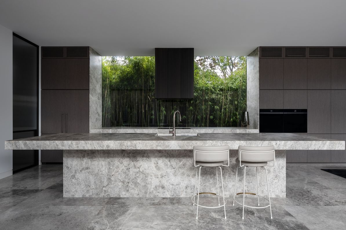 House of Bronzed Steel and Stone