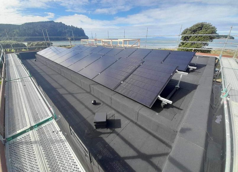 Membrane Roof - Solar Panel Plinth