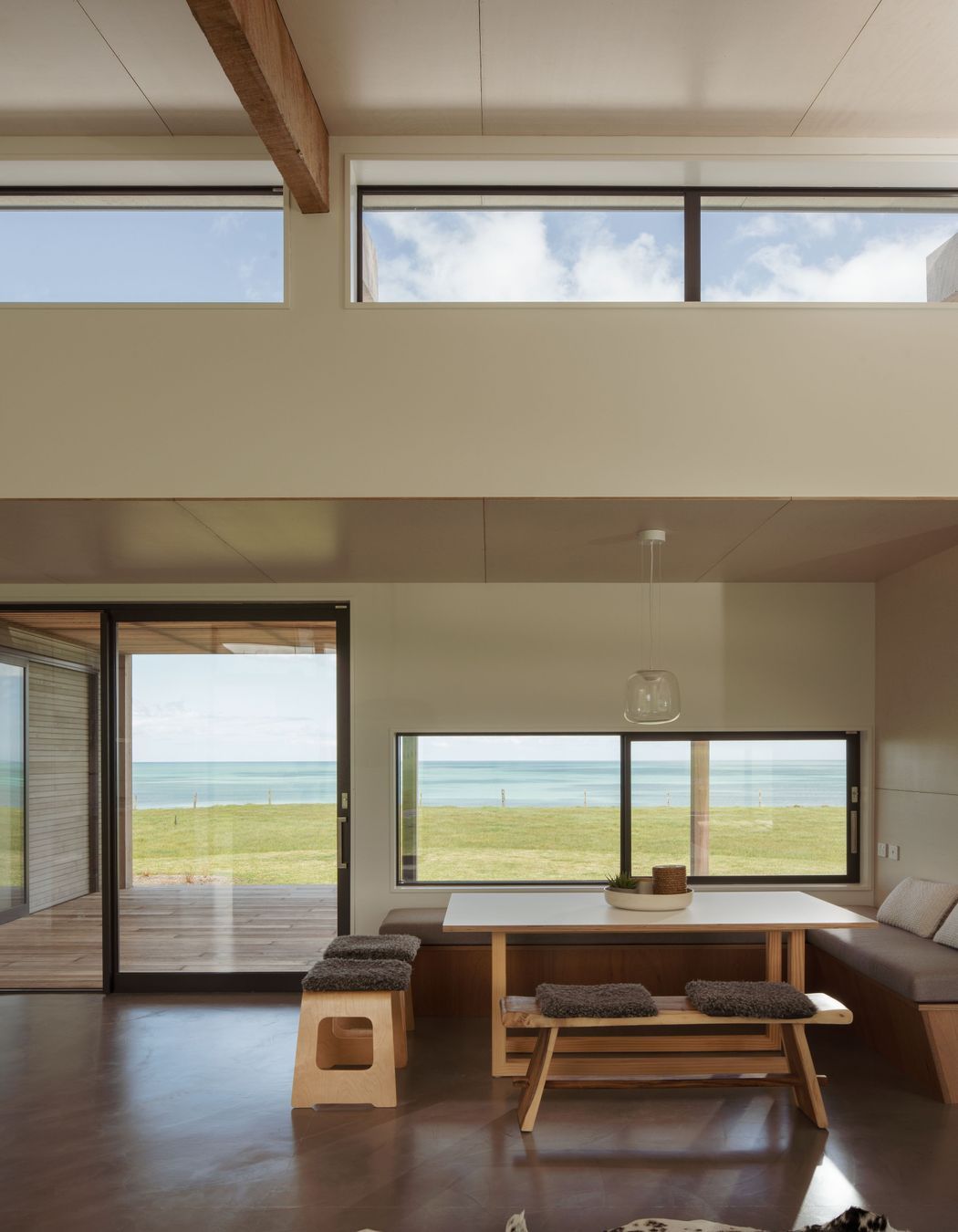 It is, essentially, a beach house, says the architect: "So we have used good quality materials and have kept them really simple and pared back, with a result that is timeless in its design and highly functional."