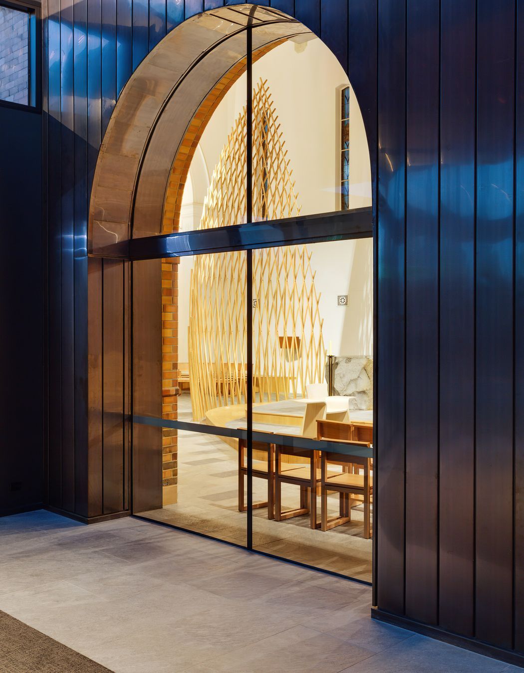 ##Our Lady of Good Counsel - Interlocking Express Panels - Oxide Copper