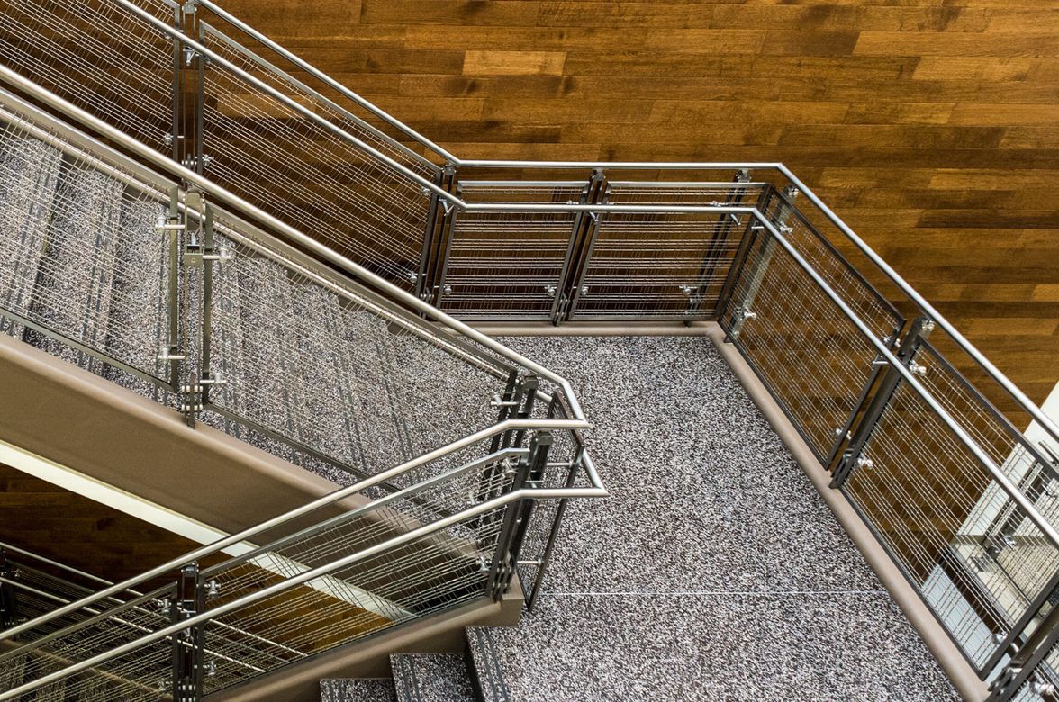 Mesh Balustrades for Contemporary Campus
