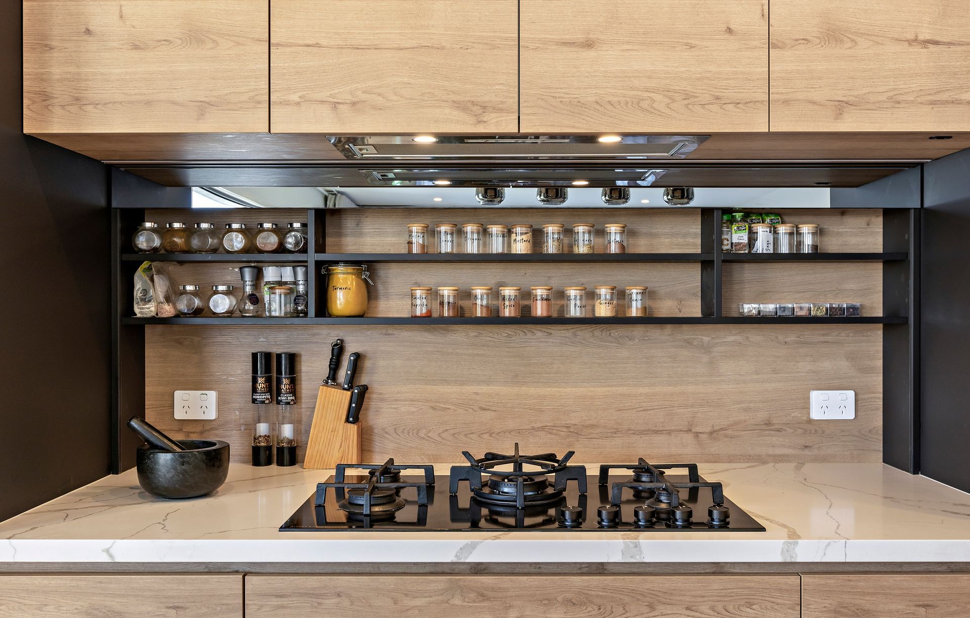 Matt Black, Oak and Smokey Mirror