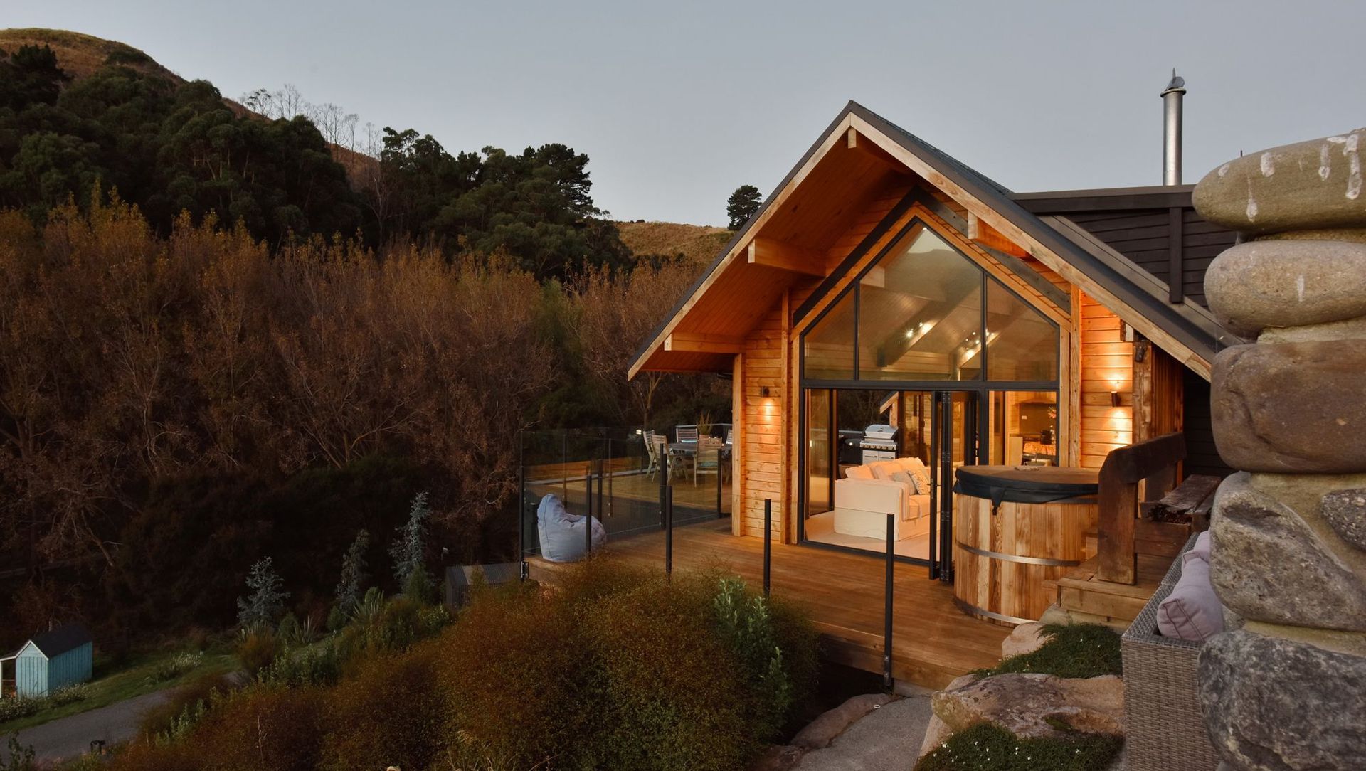 Split Level Timber Home on a Hill. Build & Design in Tai Tapu. banner