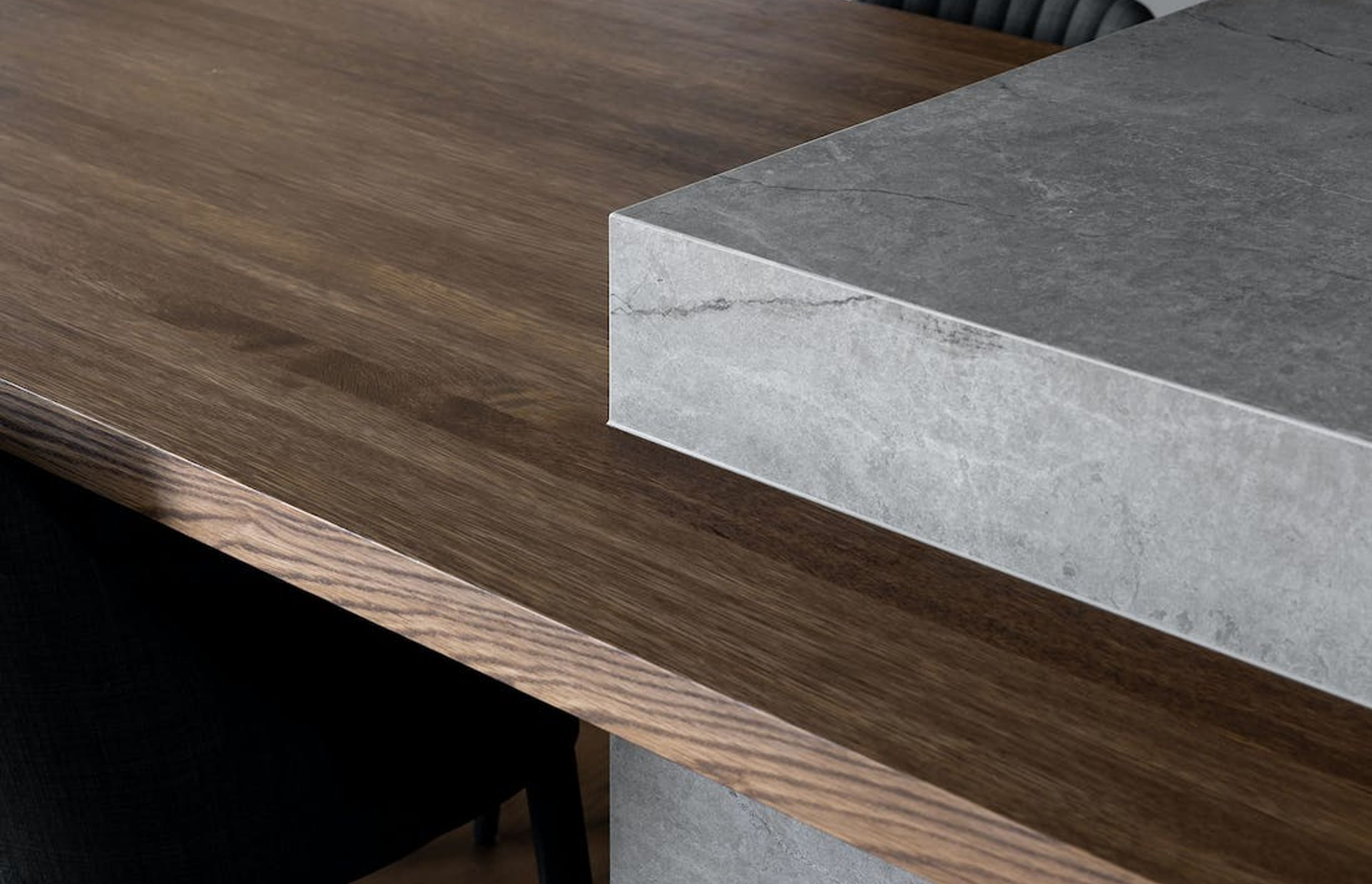 Two Dekton Colours To Match Wood In Kitchens &amp; Bathrooms