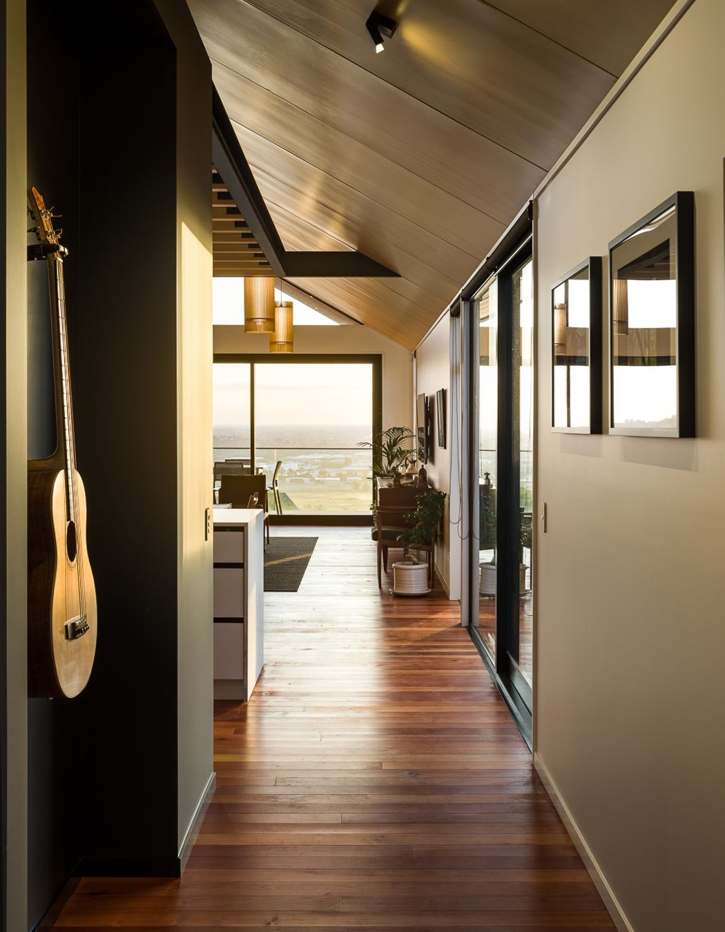 Upon entering the home, the extensive view is revealed.