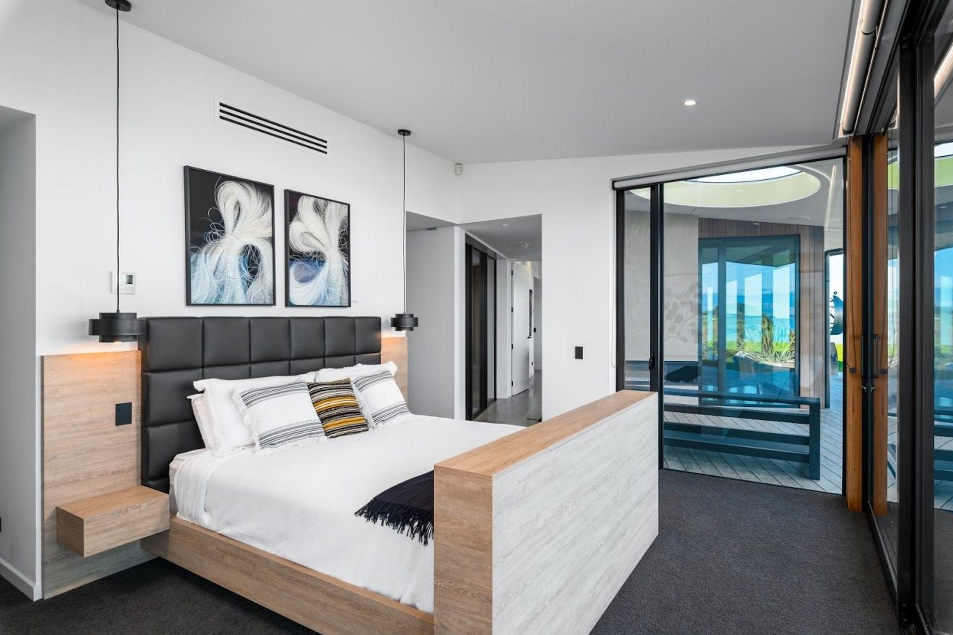 A room in the guest module has a hotel-like vibe.