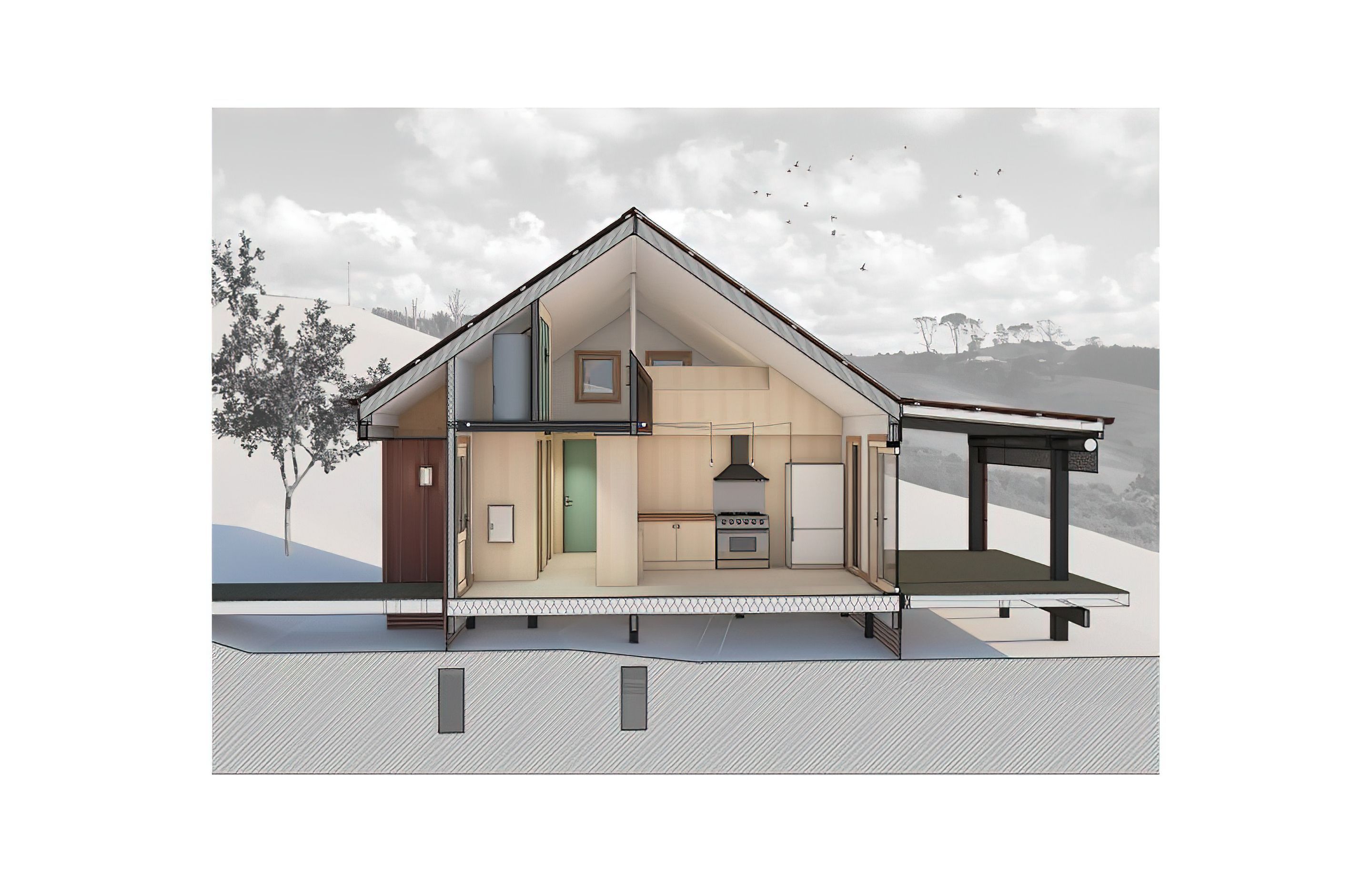 Passive House with Impressive Blower Door Test Results