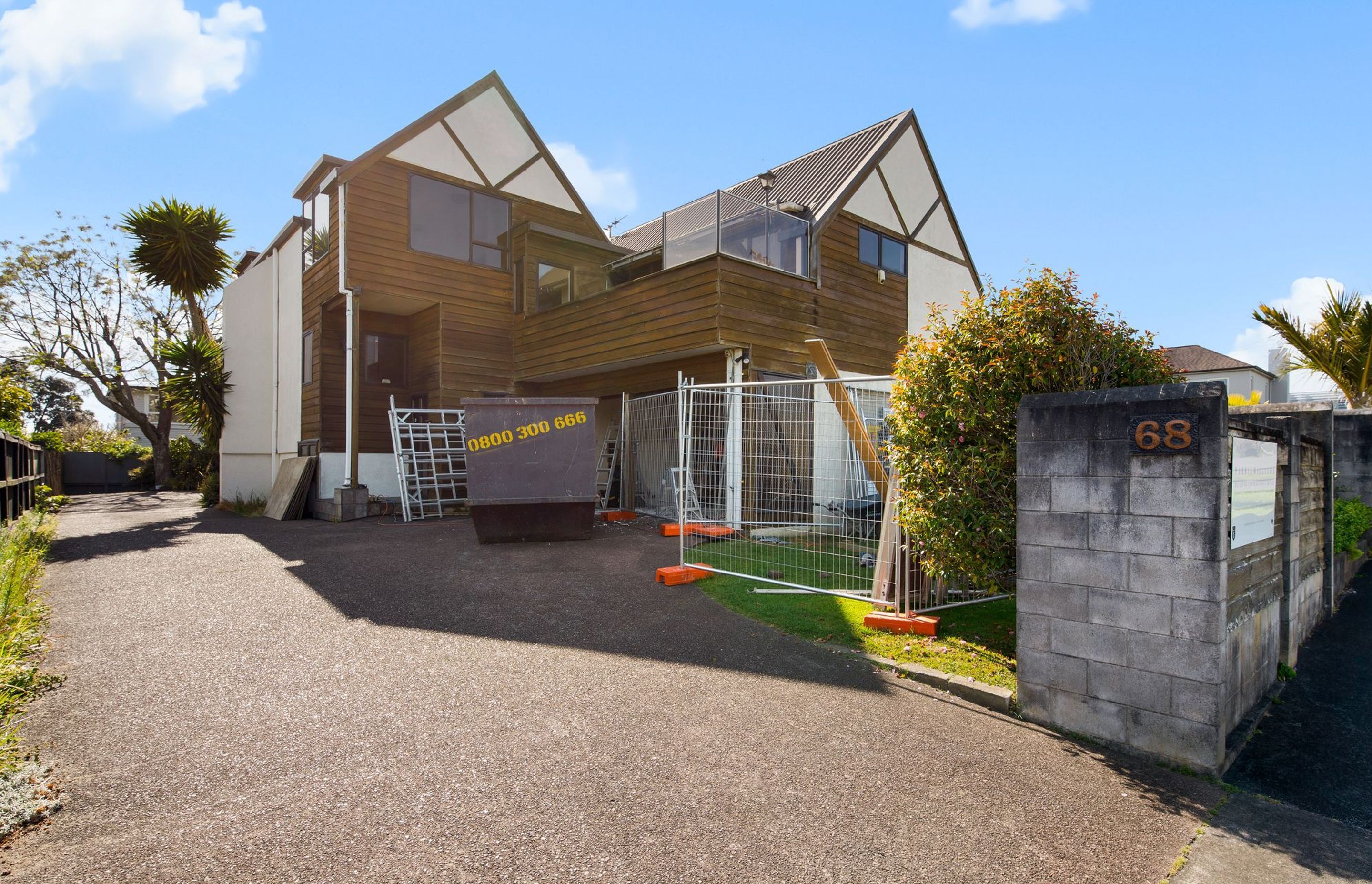 Before image of the front of the house