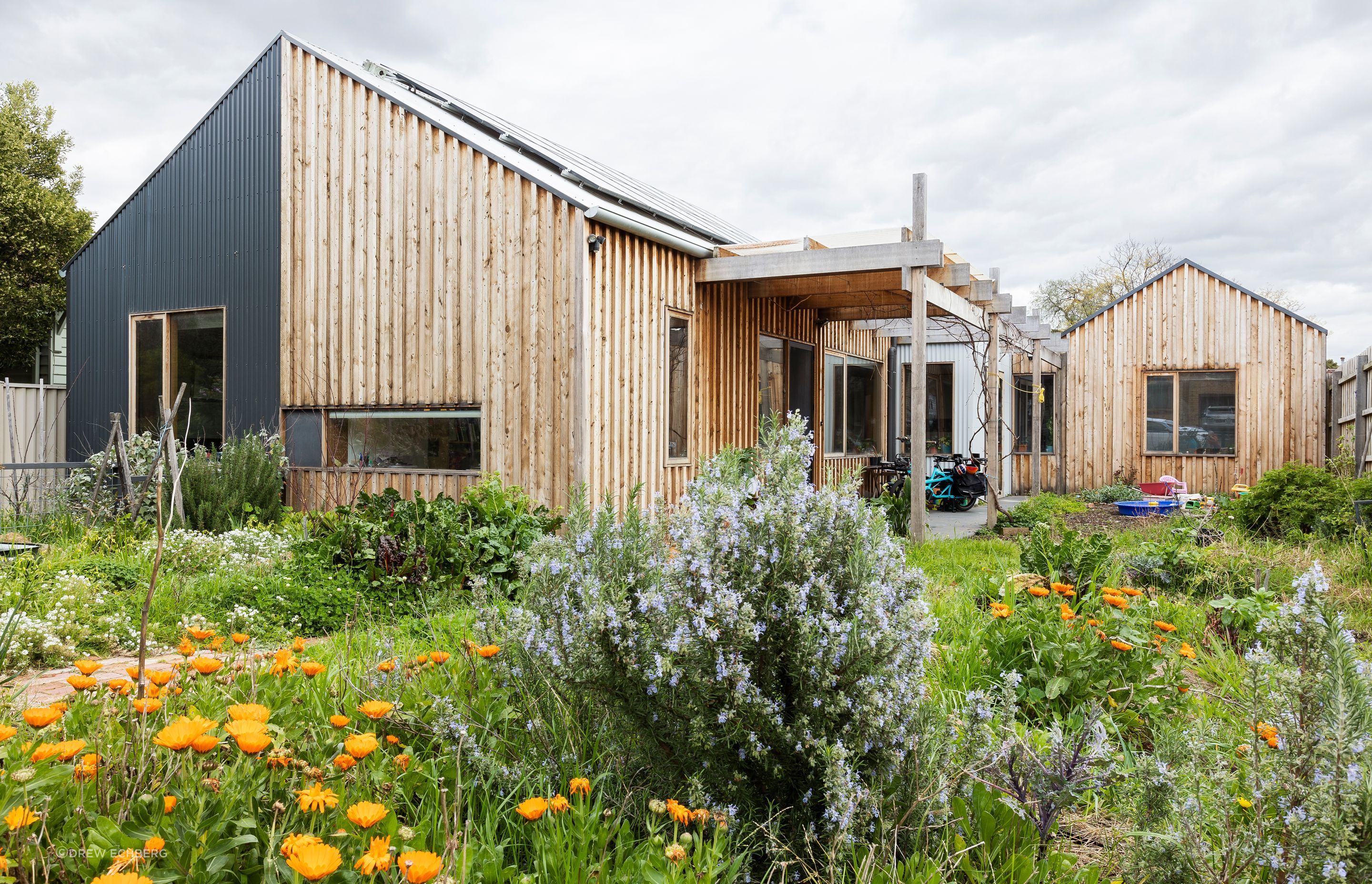 A new house designed around passive solar principles