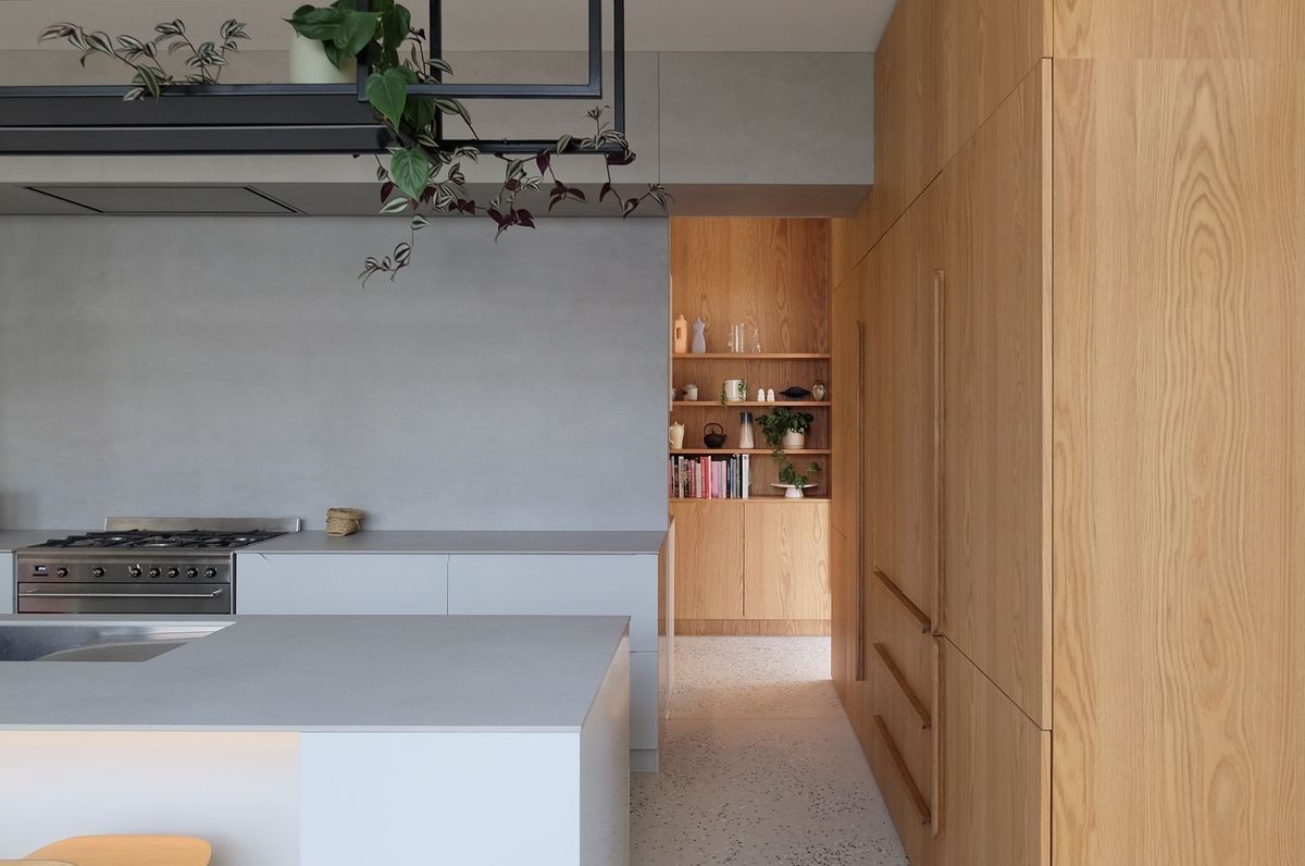 Oak and Ceramic European Kitchen
