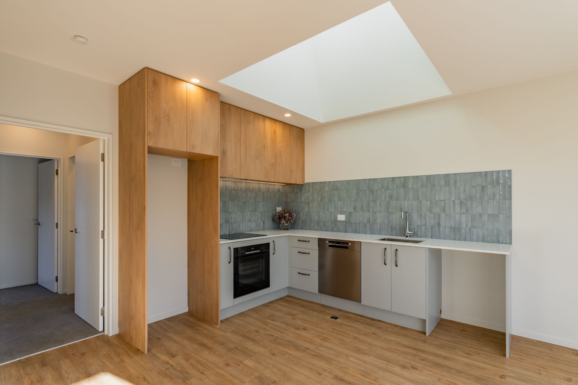 Two Bedroom Unit Kitchen - Skylight Shaft Overhead