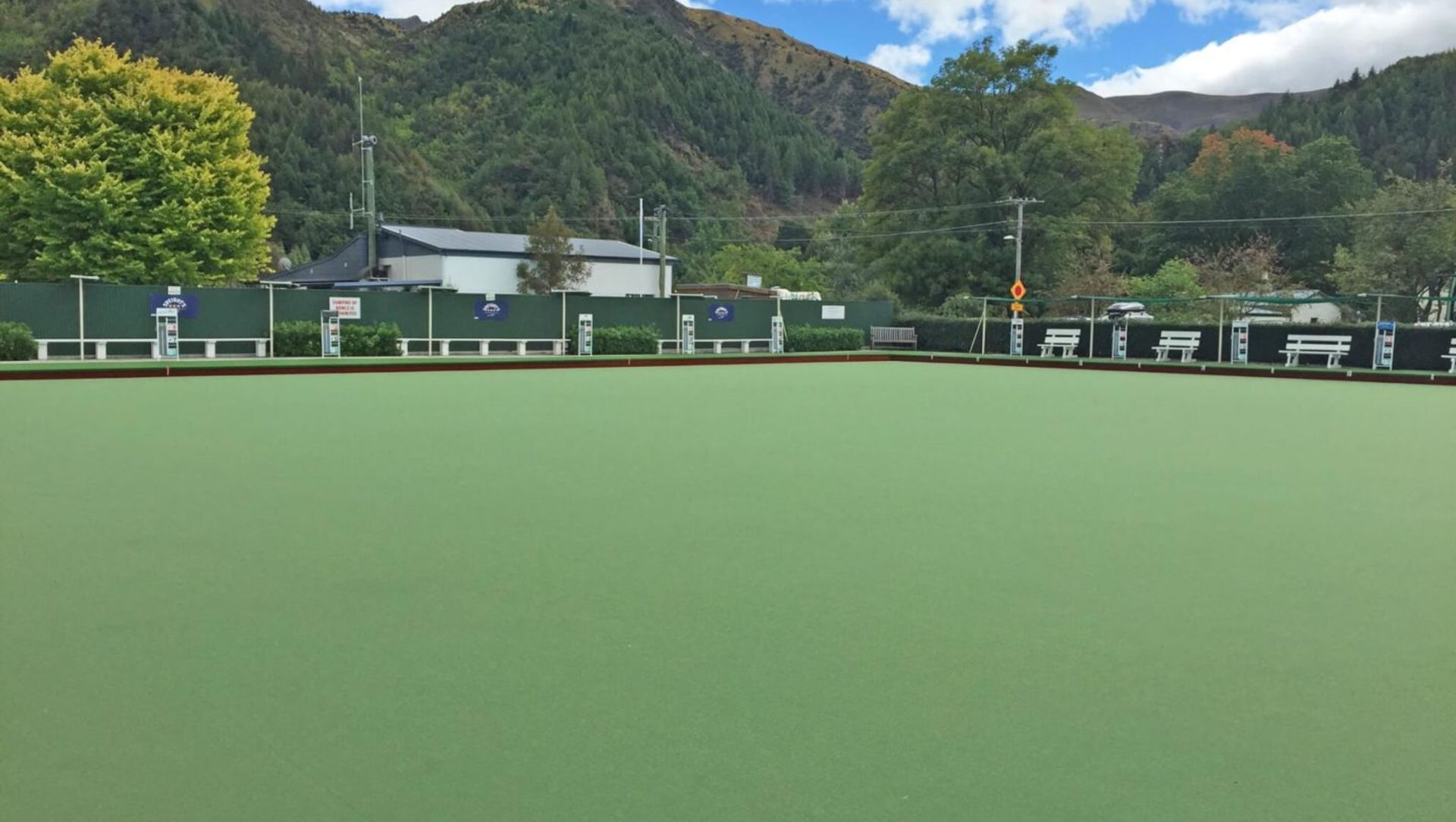 Arrowtown’s GreenWeave Bowls surface banner