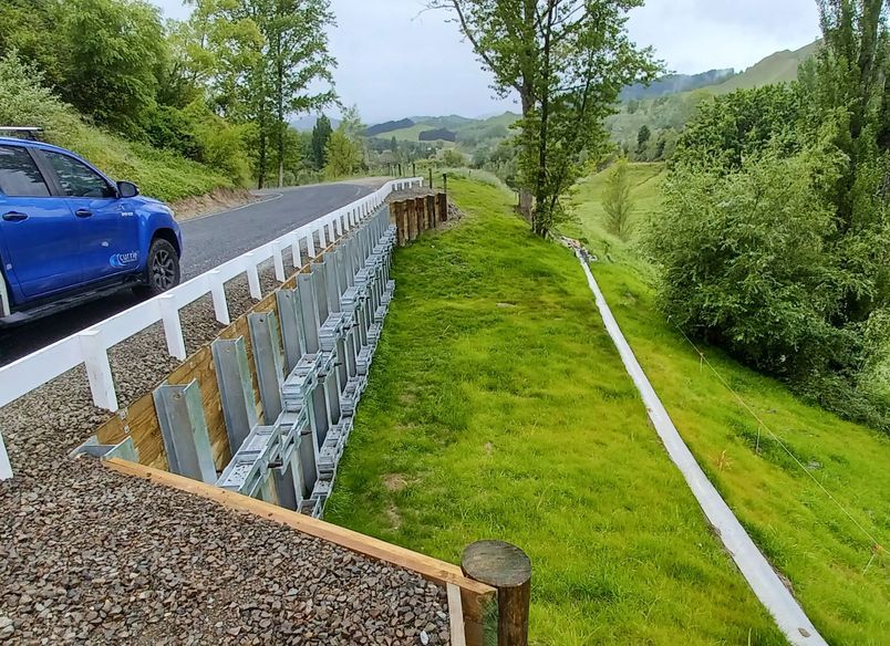 Bushy Knoll Anchored Steel Retaining Wall