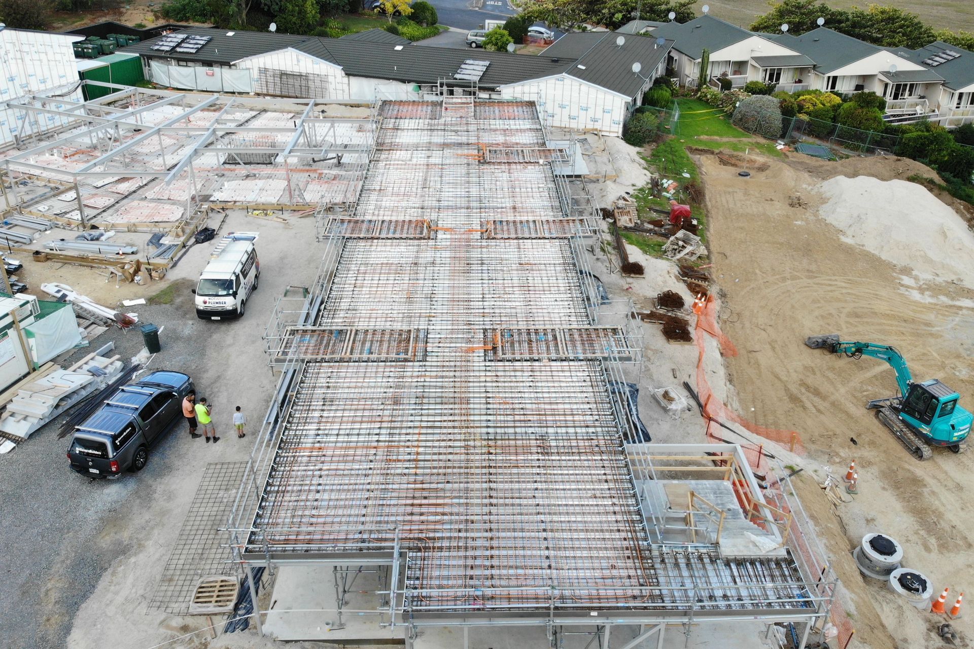 Drone Underfloor Pipe Work