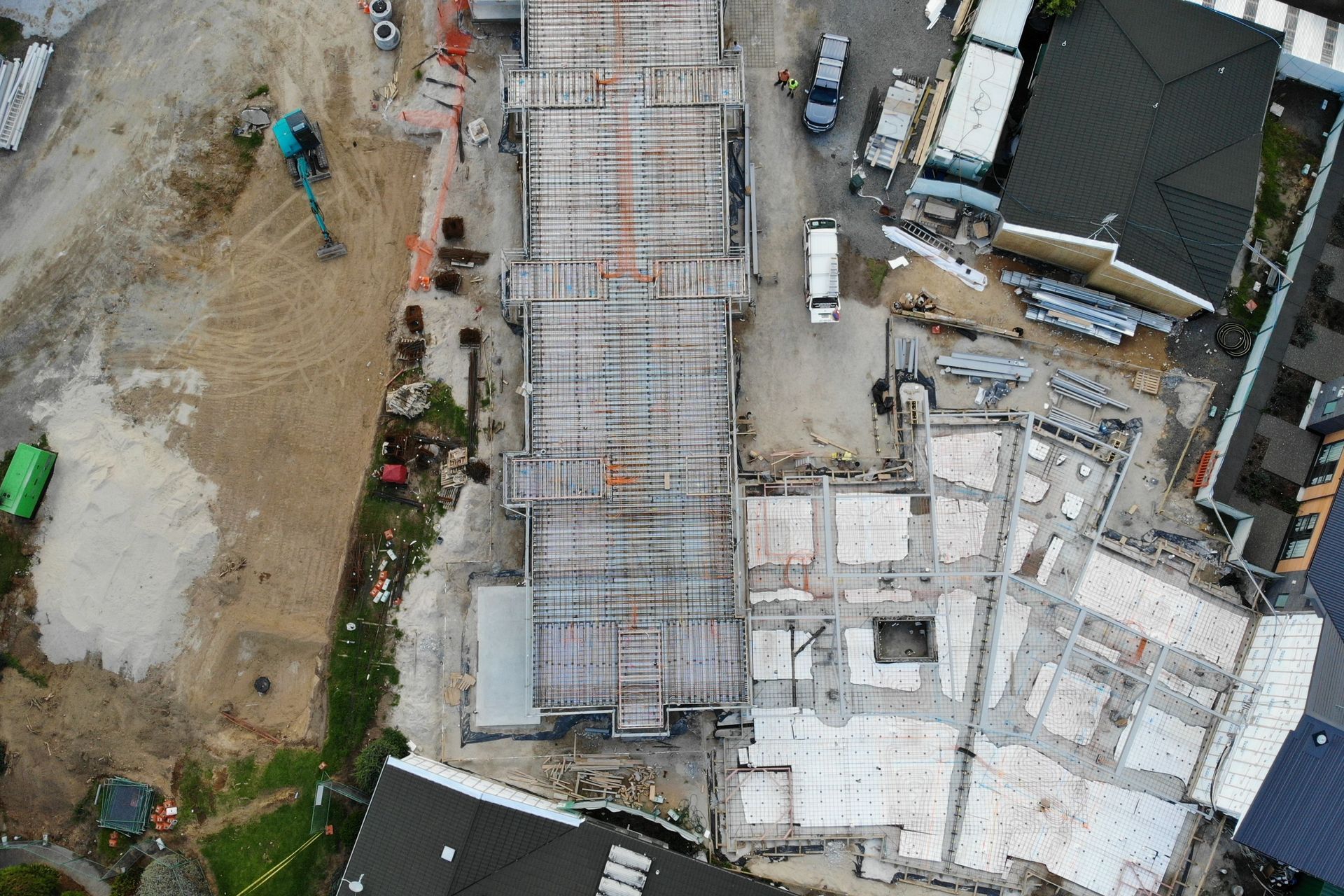 Drone Underfloor Pipe Work