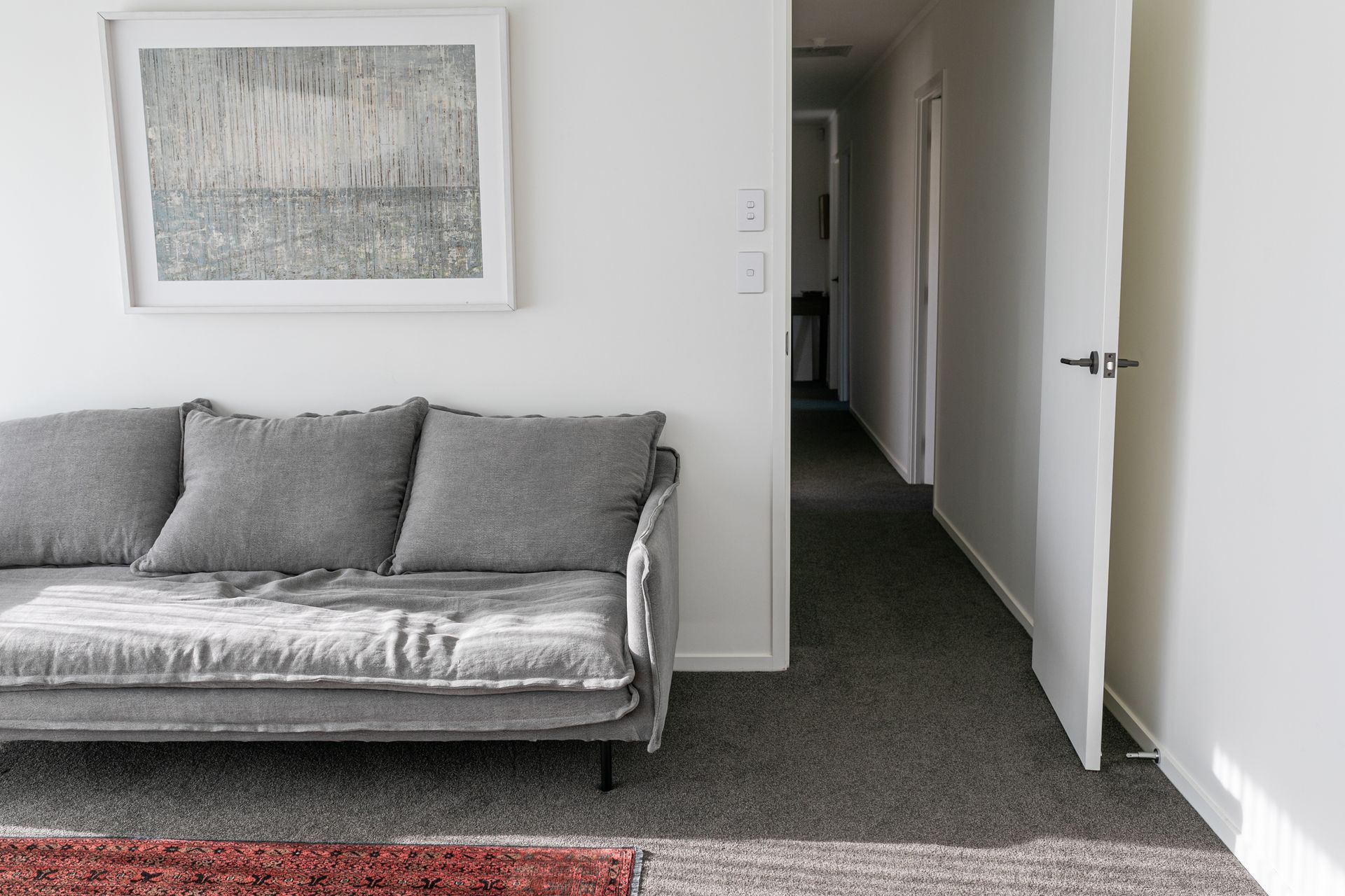 The renovation and extension meant that the master bedroom could be expanded to include a seating area.