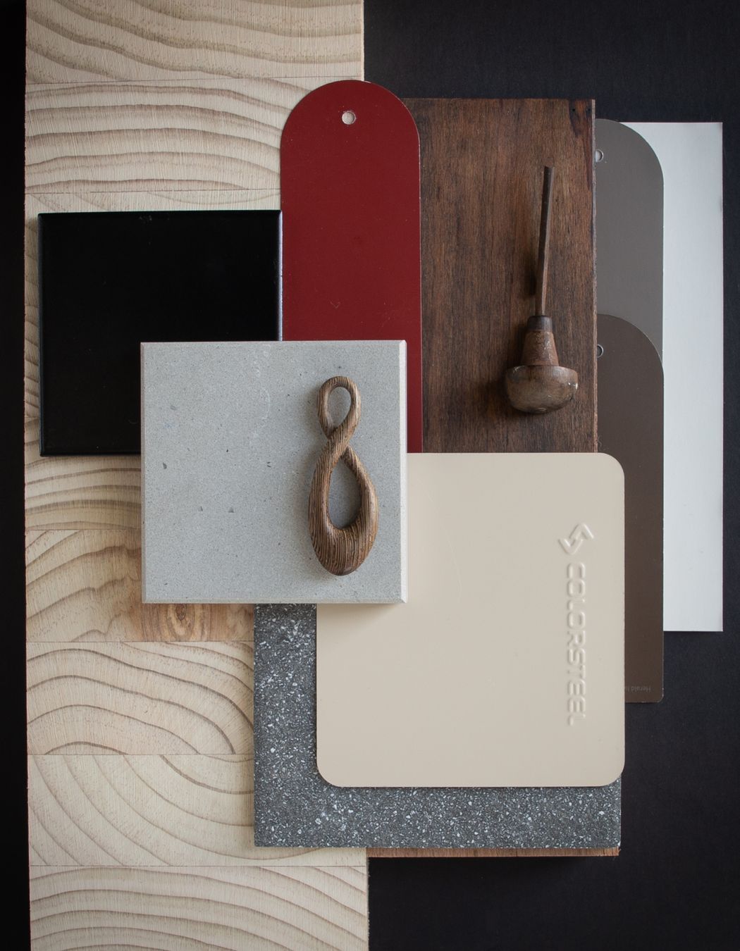 Colour: Desert Sand reminds us of our connection to the land, a connection to heritage. This palette is designed to incorporate the colours of morning light over frost, the stained red of berries and rosehips, natural grains of timber in New Zealand made laminated beams, and the warm weathered browns of branches in a winter landscape.