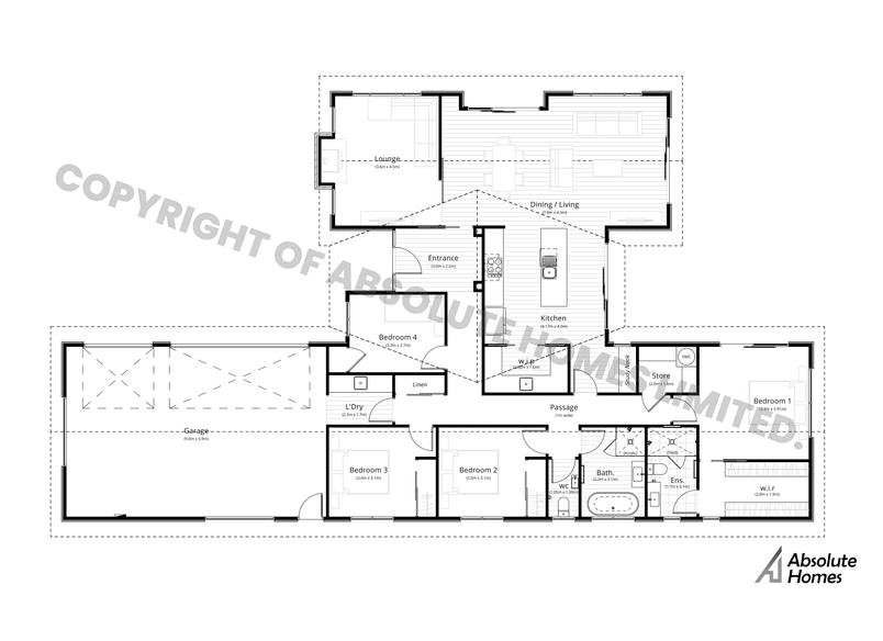 Haven Plan - Absolute Homes - 4-bed Floor Plan