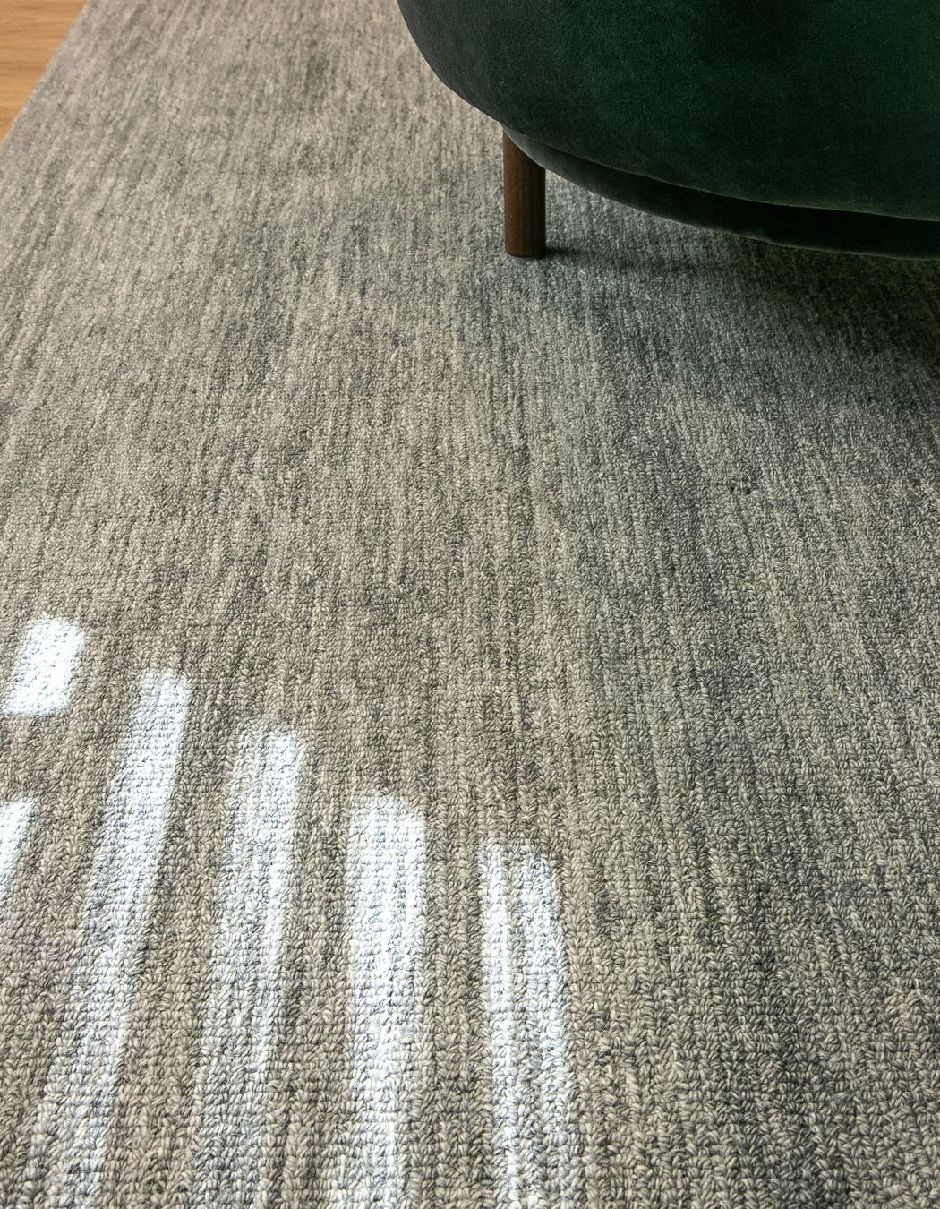Marled rug in Steel