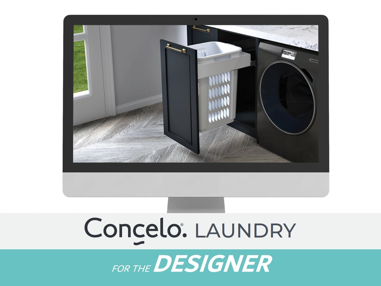 Concelo 2 x 35L Laundry Hampers | Door Pull gallery detail image