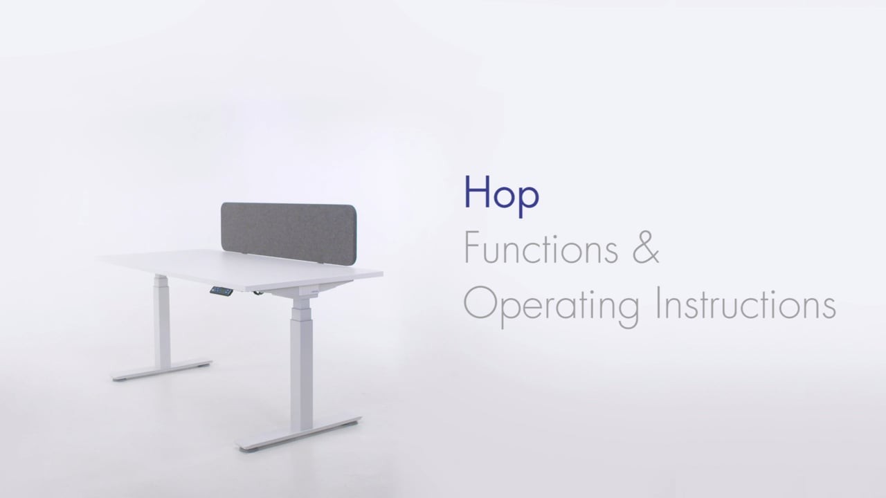 Hop sit-stand desk base gallery detail image