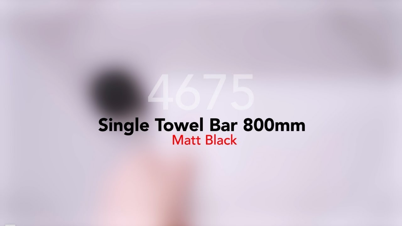 Single Towel Rail 800mm - 4600 Series Number 4675 gallery detail image
