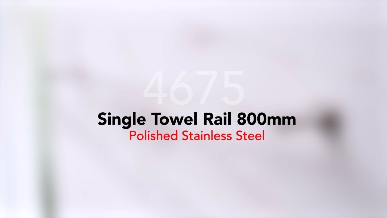 Single Towel Rail 800mm - 4600 Series Number 4675 gallery detail image