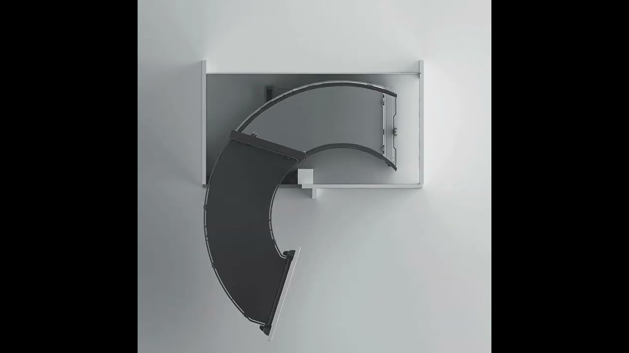 Senio | Curved corner cabinet pull-out gallery detail image