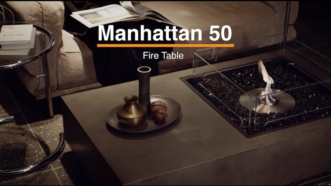 EcoSmart™ Manhattan 50 Compact Ethanol Fire Table gallery detail image