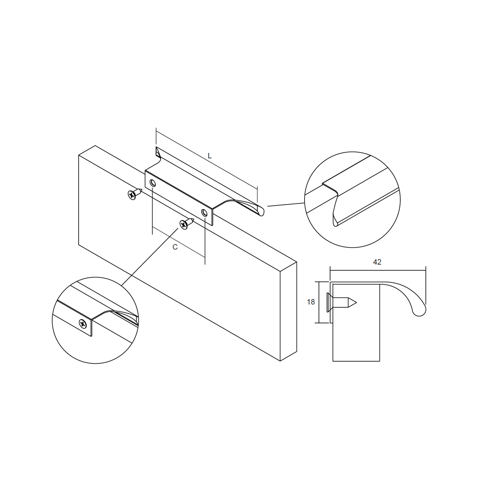 Ritta handle gallery detail image